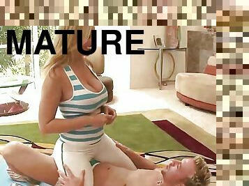 Mature Blonde Julia Ann Fucked In Every Hole By Instructor!