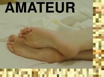  footjobing me - Foot Fetish