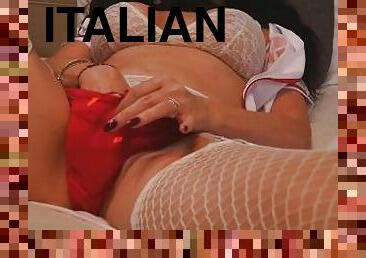 gros-nichons, masturbation, infirmière, énorme-bite, milf, pornstar, italien, bite