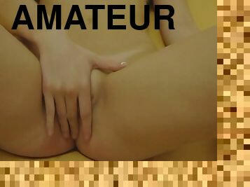 masturbation, amateur, ados, jouet, blonde