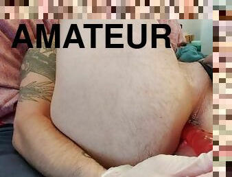 masturbation, amateur, anal, jouet, gay, bout-a-bout, solo, réalité, tatouage