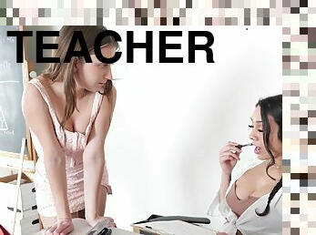 Naughty Teacher Fuckes Petite Intern - GirlfriendsFilms