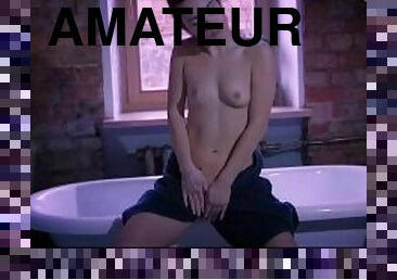baignade, masturbation, chatte-pussy, amateur, ados, allemand, horny, belle, solo, humide