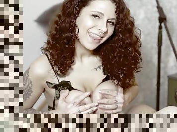 German Porn Star Mara Martinez give intense oiled Titjob - Hard Sex