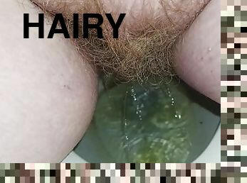 Hairy BBW takes piss in toilet 1/30/2023