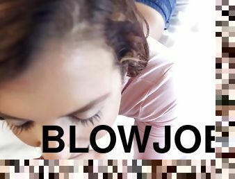 Keisha grey does a first class blowjob taking every inch of it into her throat