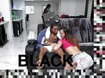 énorme, fellation, ébène, interracial, ados, black, brunette, sucer