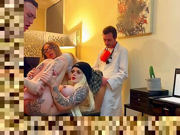 Another Orgy Started By My Cheating Boyfriend With Receptionist!!! With Barely Legal