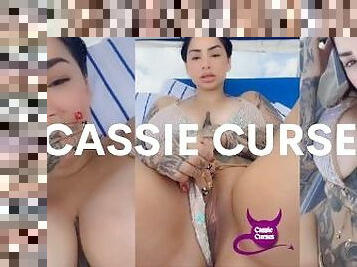 cul, masturbation, public, chatte-pussy, giclée, latina, cam, plage, voyeur, attrapée