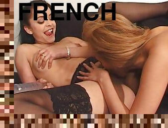 Two Wild French Ladies Can Handle Tow Long Dicks