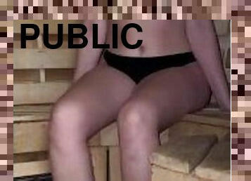 masturbation, public, amateur, fellation, milf, pute, sauna, jacuzzi