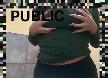 baignade, gros-nichons, masturbation, public, amateur, fétiche, solo, clignotant