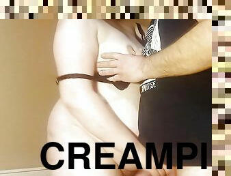 Oral work. Sex. Creampie.