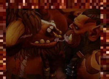 tauren x orc Animation 3D