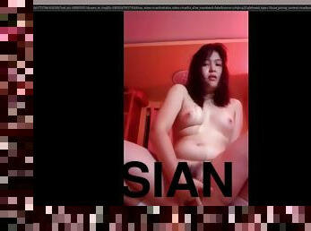 Gorgeous asian fatty solo porn video