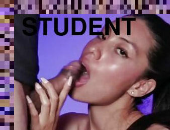 University student collects the money from her studies by making porn content for her jerkoffs