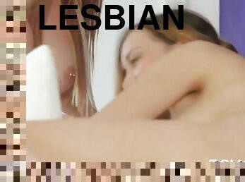 chatte-pussy, lesbienne, ados, jouet, gode