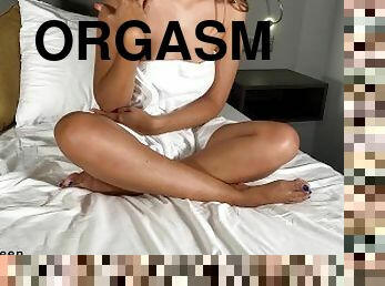 masturbação, orgasmo, cona-pussy, latina, dedos, molhado