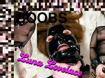 Luna Lovelace - Latex slave rewarded with hard fuck after a handjob