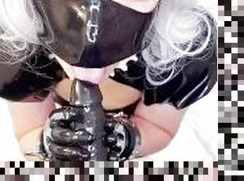 Rubber maid deepthroat traning