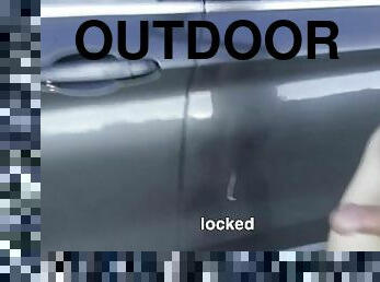 Locked out of car completely nude, cumming to get the key (inspired by naughtygardengirl)