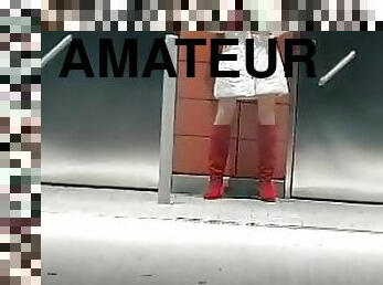 masturbation, en-plein-air, public, transsexuelle, amateur, allemand, cam, voyeur, bas, européenne