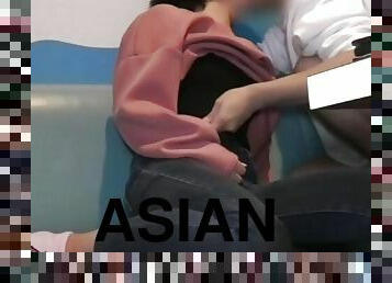 asiático, cona-pussy, esposa, babes, chupanços, japonesa, punheta, dedos, pés, apertado