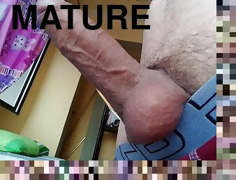 papa, masturbation, mature, énorme-bite, gay, branlette, solo, pappounet