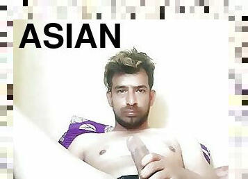 Asian boy masturbating