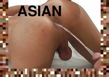 asiatique, pisser, fellation, gay, trou-du-cul, minet