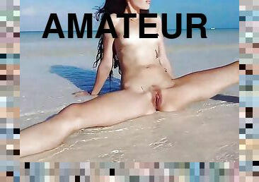 gros-nichons, masturbation, maigre, amateur, babes, ados, latina, plage, doigtage, mignonne