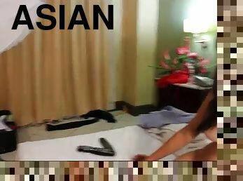 Cute pinay takes asian guy