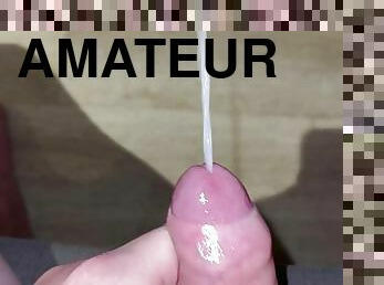 énorme, masturbation, amateur, ejaculation-sur-le-corps, gay, ejaculation, européenne, euro, sperme, fétiche