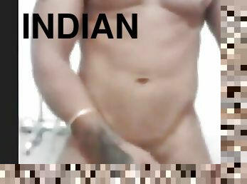 fisting, orgasme, ejaculation-sur-le-corps, indien, solo