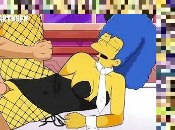 Marge Simpson Thick Thighs Spread Moaning Orgasm Creampie - Hole House