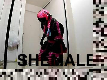 shemale, zabawka, hardcore, bdsm, bielizna, lateks, zniewolenie