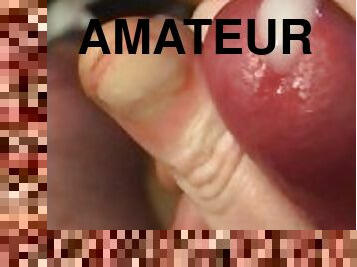 masturbation, amateur, ejaculation-sur-le-corps, gay, branlette, point-de-vue, ejaculation, attrapée, solo, bite