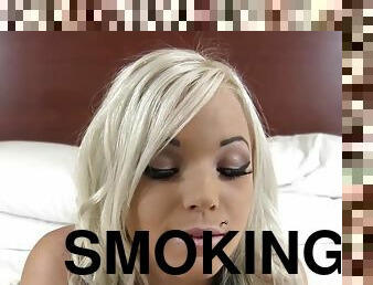 Pixie smoking face