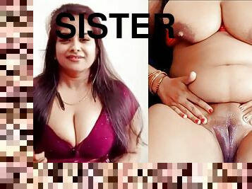 Desi Step Sister Arya Nangi Hogai Step Brother Ke Friend ke Saamne - Clear Hindi Video Call