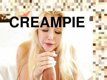 Adorable Blonde Teen Samantha Rone Gets Her Very First Creampie P1