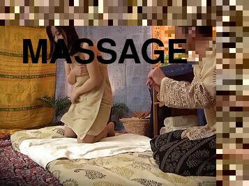 Voluptuous JAV star Shiori Tsukada Thai massage towel fail