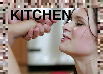 Jenna J Ross gets fucked in the kitchen