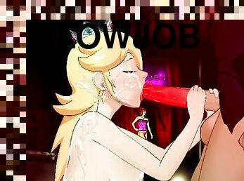 Rosalina give blowjob in a disco Soft then hard