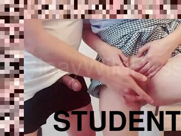 College Pinay Student Gets Fingered By Her Ex Lover