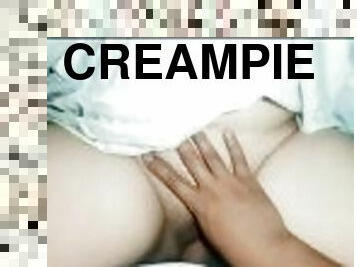 orgasme, amatør, milf, mor, creampie, par, moder, fillipinsk