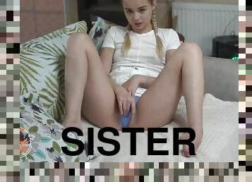 stepsister schoolgirl while not at home parents trying to arouse her stepbrother