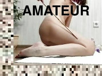 masturbation, orgasme, chatte-pussy, amateur, jouet, gode, fétiche, solo, petits-seins