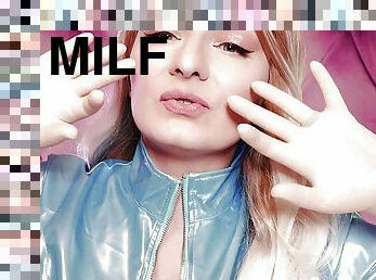 infirmière, milf, fétiche, latex, sexe-habillé, suédois, caoutchouc, taquinerie