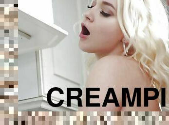 Marilyn Sugar Creampied in the Kitchen