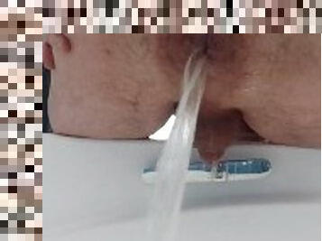 baignade, orgasme, anal, gay, ejaculation, douche, solo, lait